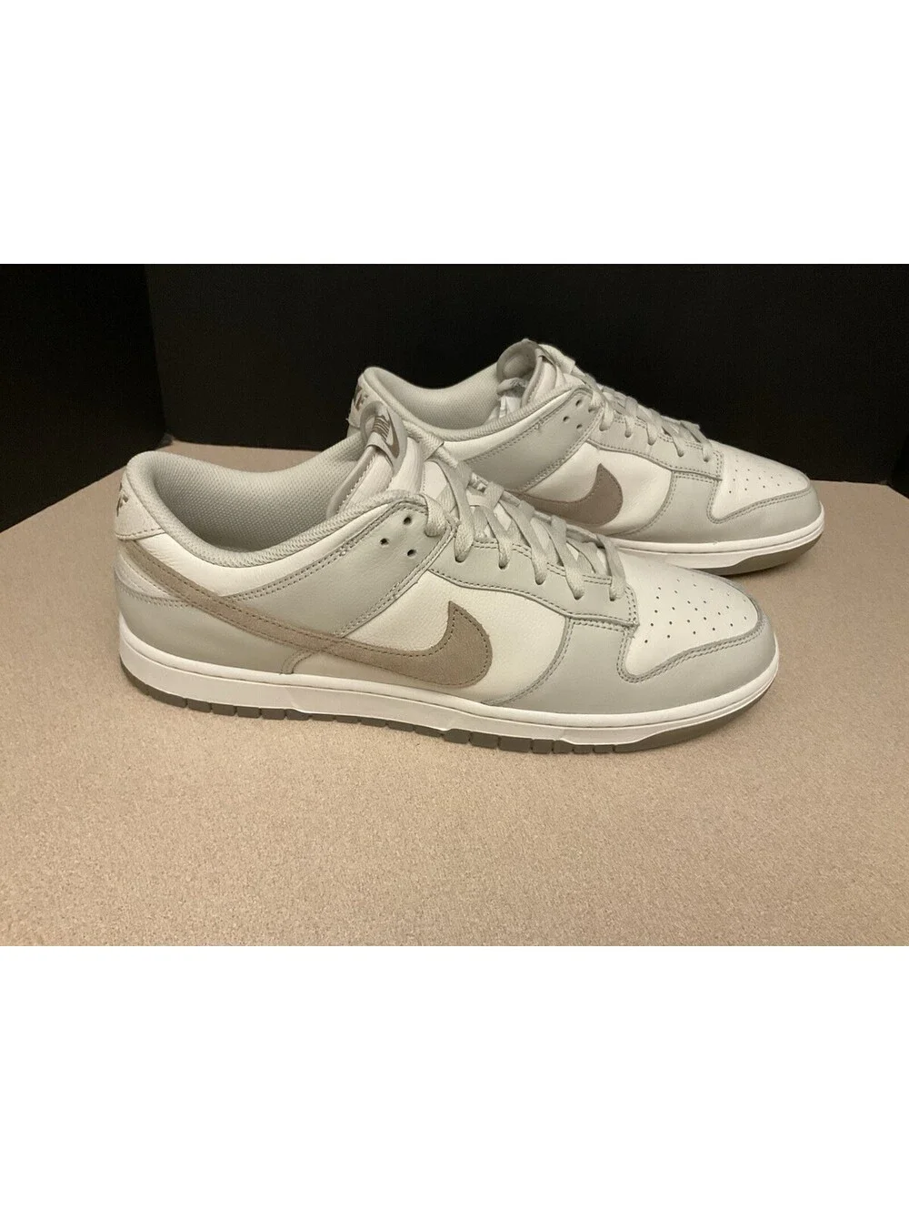 Mens Nike Dunk Low Retro Phantom Khaki/Light Bone Athletic Shoes. Size 14. Nice!